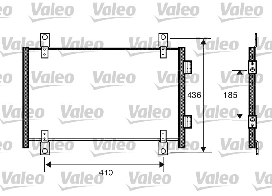 VALEO 818018 Condensatore, Climatizzatore