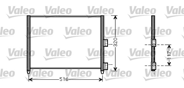 VALEO 818020 Condensatore, Climatizzatore-Condensatore, Climatizzatore-Ricambi Euro