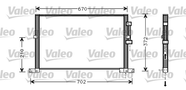 VALEO 818023 Condensatore, Climatizzatore-Condensatore, Climatizzatore-Ricambi Euro