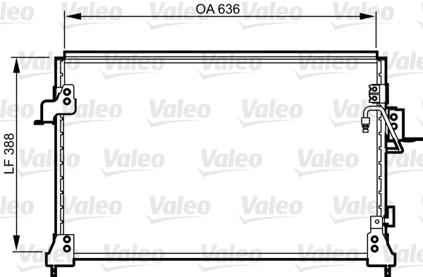 VALEO 818025 Condensatore, Climatizzatore