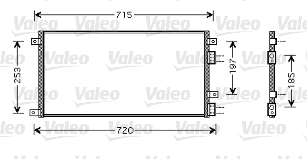 VALEO 818037 Condensatore, Climatizzatore-Condensatore, Climatizzatore-Ricambi Euro