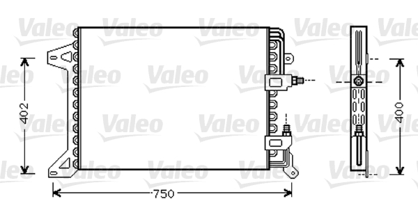 VALEO 818038 Condensatore, Climatizzatore-Condensatore, Climatizzatore-Ricambi Euro