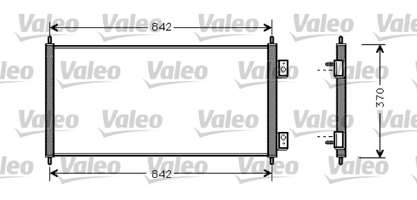 VALEO 818050 Condensatore, Climatizzatore-Condensatore, Climatizzatore-Ricambi Euro