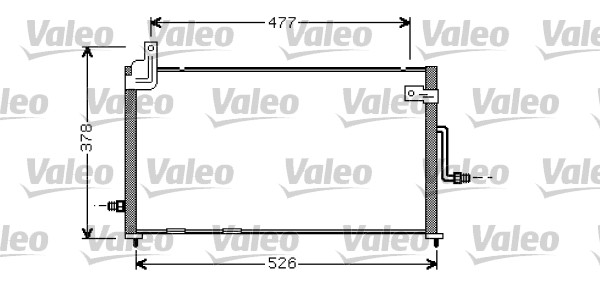 VALEO 818060 Condensatore, Climatizzatore-Condensatore, Climatizzatore-Ricambi Euro