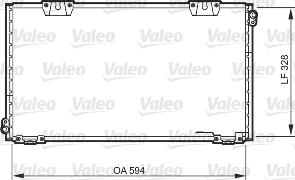 VALEO 818104 Condensatore, Climatizzatore