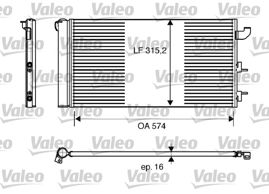 VALEO 818162 Condensatore, Climatizzatore