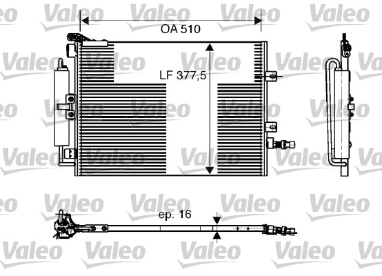 VALEO 818165 Condensatore, Climatizzatore-Condensatore, Climatizzatore-Ricambi Euro