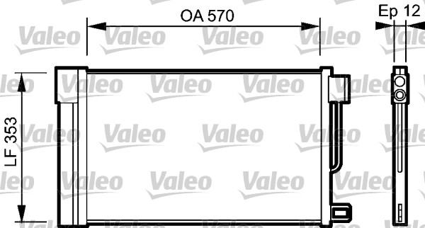 VALEO 818193 Condensatore, Climatizzatore-Condensatore, Climatizzatore-Ricambi Euro