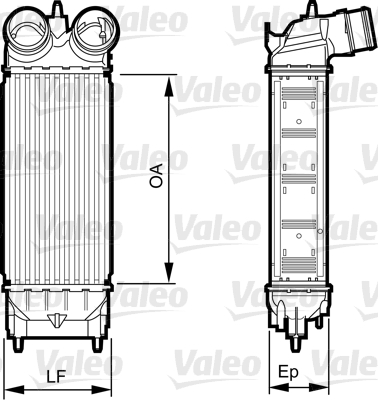 VALEO 818227 Intercooler-Intercooler-Ricambi Euro