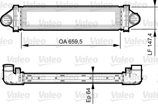 VALEO 818240 chladič turba