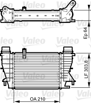 VALEO 818251 töltőlevegő-hűtő