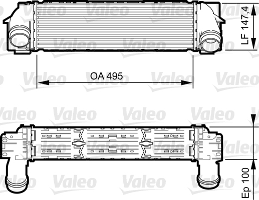 VALEO 818253 Intercooler