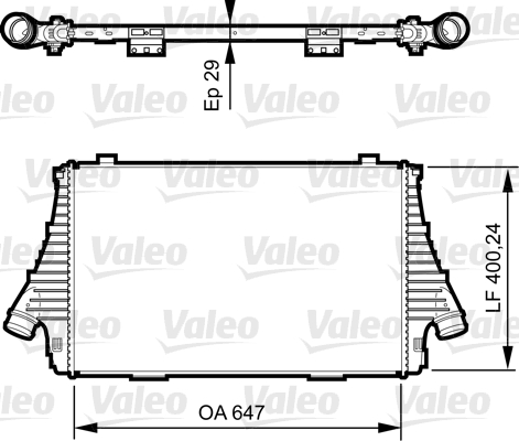 VALEO 818721 chladič turba