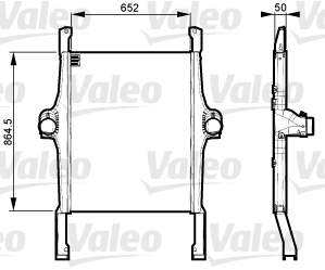 VALEO 818735 chladič turba