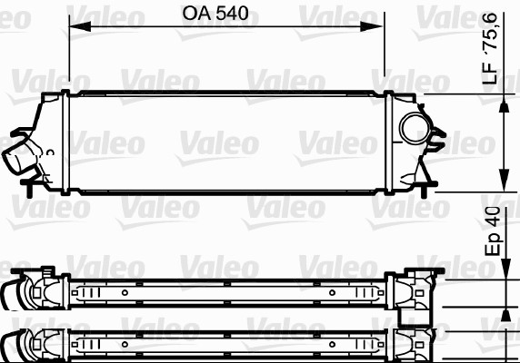 VALEO 818771 töltőlevegő-hűtő