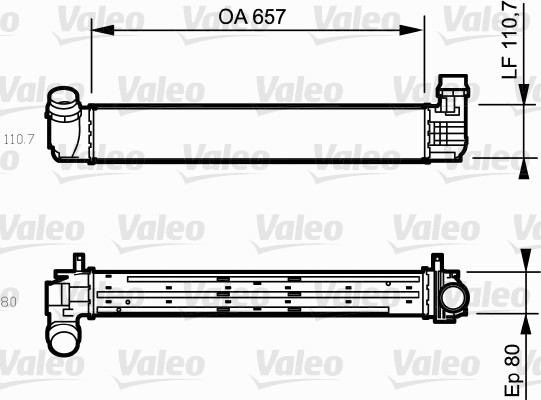 VALEO 818870 интеркулер...