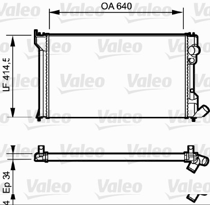 VALEO 819428 Radiatore,...