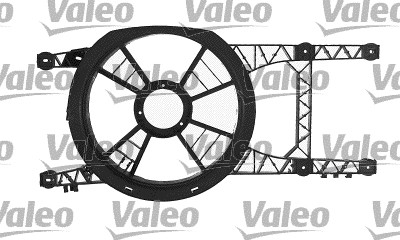 VALEO 820256 Support, radiator fan for RENAULT