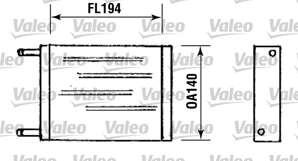 VALEO 881769 Scambiatore calore, Riscaldamento abitacolo