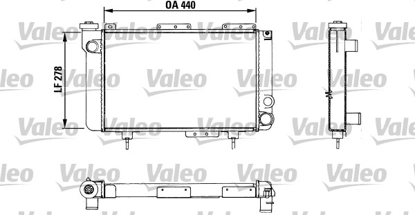 VALEO 883463 Radiatore, Raffreddamento motore-Radiatore, Raffreddamento motore-Ricambi Euro