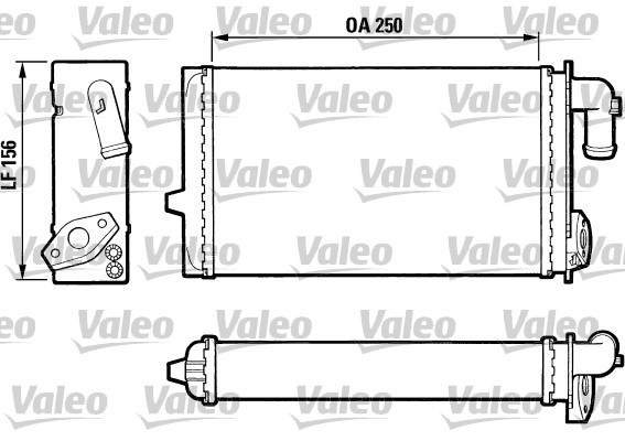 VALEO 883674 Scambiatore calore, Riscaldamento abitacolo-Scambiatore calore, Riscaldamento abitacolo-Ricambi Euro