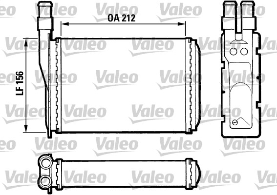 VALEO 883790 Scambiatore calore, Riscaldamento abitacolo-Scambiatore calore, Riscaldamento abitacolo-Ricambi Euro