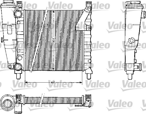 VALEO 883813 Radiatore, Raffreddamento motore