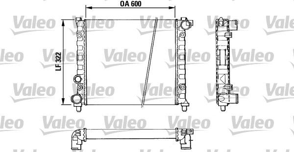 VALEO 883958 Radiatore, Raffreddamento motore