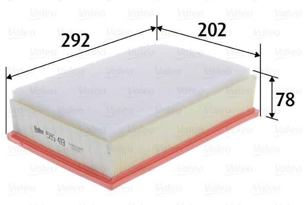 VALEO 585419 légszűrő NISSAN OPEL RENAULT VAUXHALL