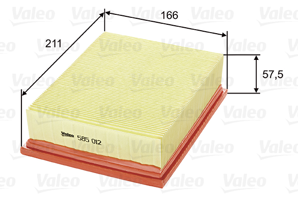 VALEO 585012 Filtro aria-Filtro aria-Ricambi Euro