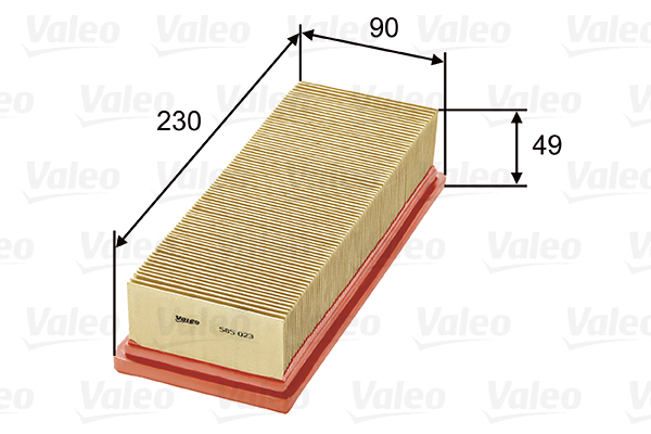 VALEO 585023 Vzduchový filtr