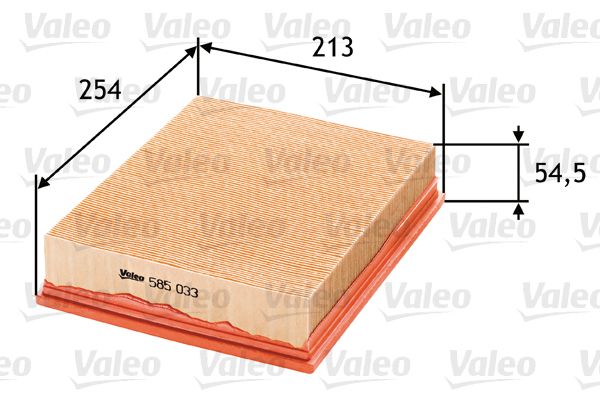 VALEO 585033 Filtro aria