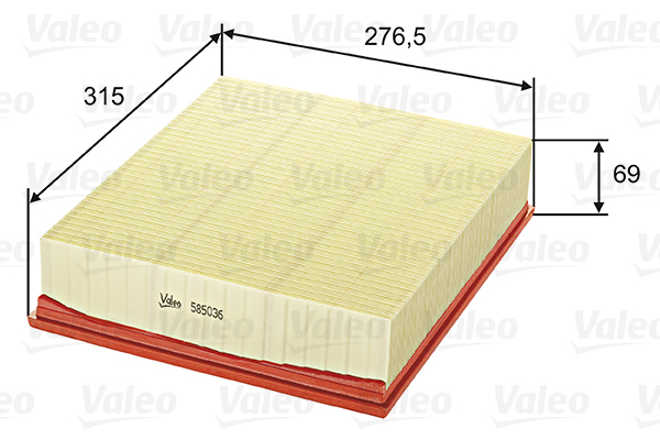 VALEO 585036 Filtru aer