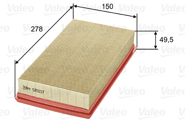 VALEO 585037 Vzduchový filtr
