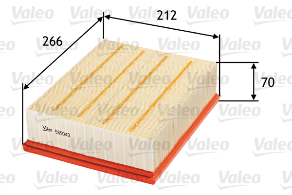 VALEO 585043 Filtro aria