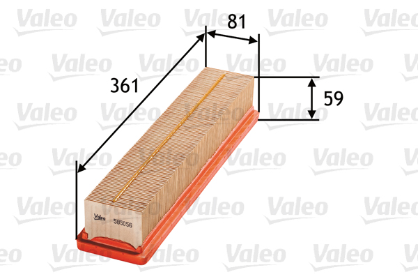 VALEO 585056 Filtro aria-Filtro aria-Ricambi Euro