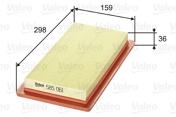 VALEO 585061 Vzduchový filtr
