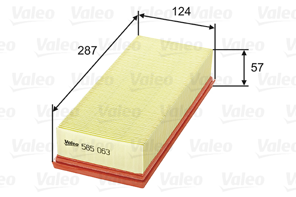 VALEO 585063 Vzduchový filtr