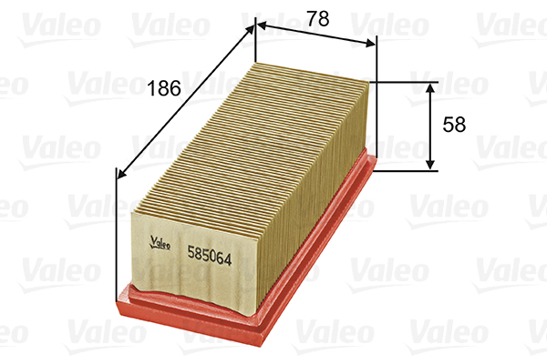 VALEO 585064 légszűrő