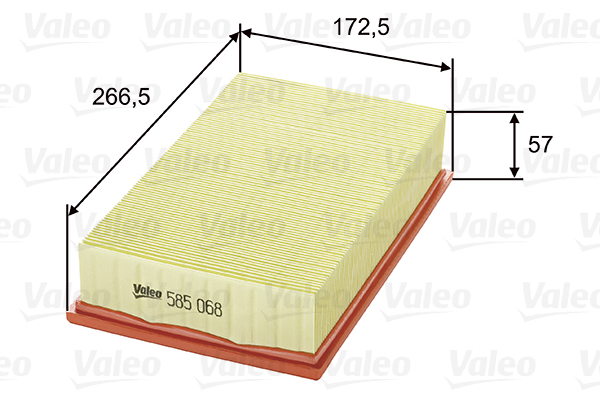 VALEO 585068 Filtro aria-Filtro aria-Ricambi Euro