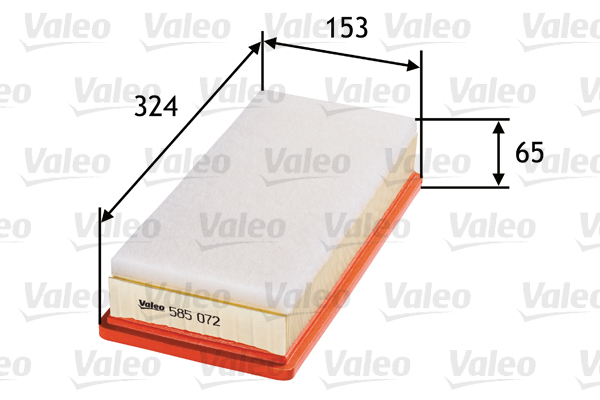 VALEO 585072 Vzduchový filtr