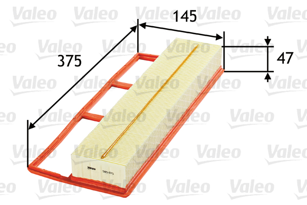 VALEO 585075 Vzduchový filtr