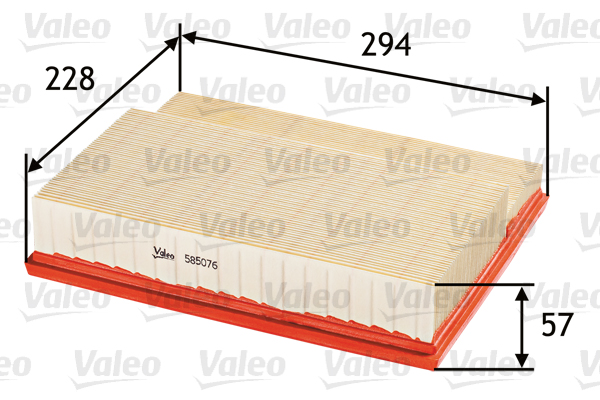 VALEO 585076 Vzduchový filtr