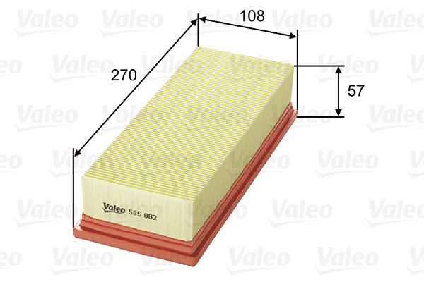 VALEO 585082 Filtro aria-Filtro aria-Ricambi Euro