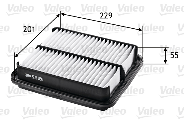 VALEO 585086 Vzduchový filtr