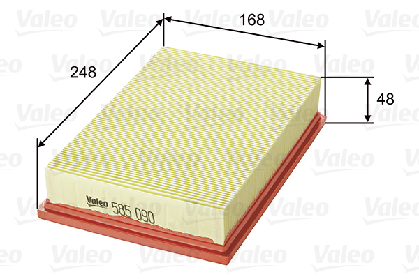 VALEO 585090 Vzduchový filtr