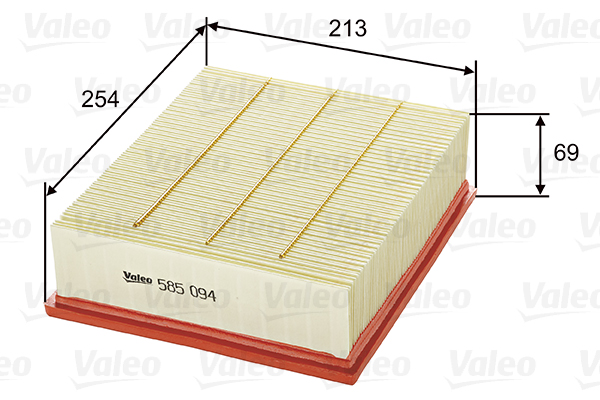 VALEO 585094 Vzduchový filtr