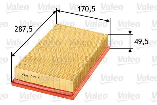 VALEO 585117 Filtro aria