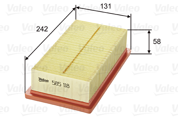 VALEO 585118 Vzduchový filtr