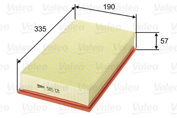 VALEO 585121 Filtro aria